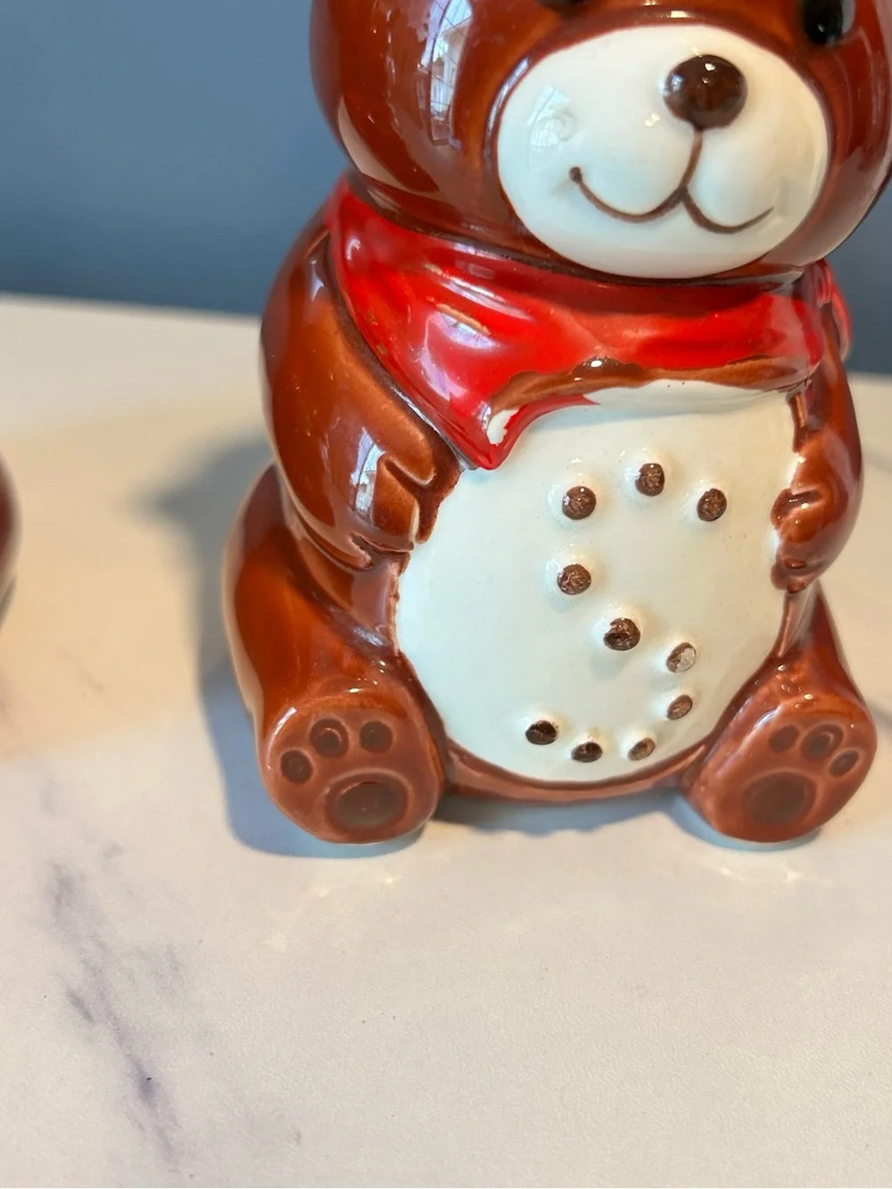 B&D ceramic bears salt and pepper shakers- Japan Marking